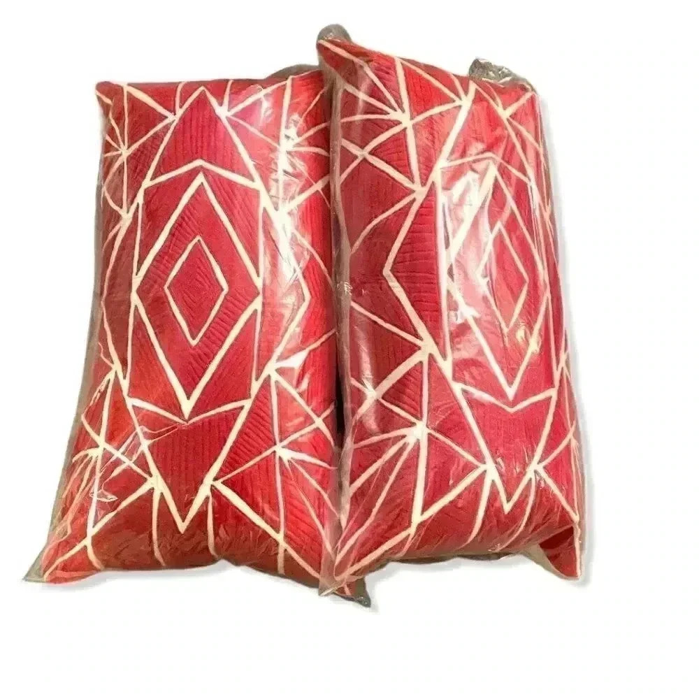 Rizzy home decor geometric decorative filled throw
